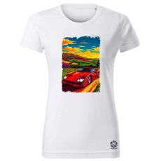 Magnolion Ferrari F40 retró utazás v5 női póló - 19 szín, XS-2XL
