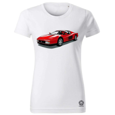 Magnolion Ferrari Testarossa rajz v7 női póló - 19 szín, XS-2XL