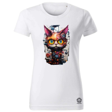 Magnolion Firka macska v1 női póló - 19 szín, XS-2XL