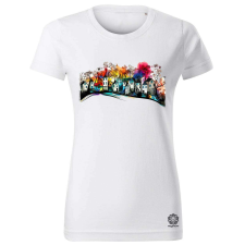Magnolion Fraktál falu v2 női póló - 19 szín, XS-2XL női póló