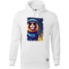 Magnolion Francia cyberpunk oroszlán v2 férfi pulóver - 19 szín, S-5XL