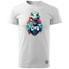 Magnolion Gamer T-rex v4 férfi póló - 19 szín, S-3XL