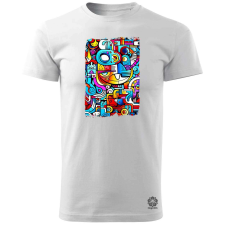 Magnolion Geometrikus alakzatok v6 férfi póló - 19 szín, S-3XL férfi póló