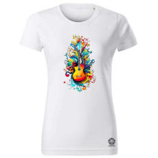 Magnolion Gitár fantázia v3 női póló - 19 szín, XS-2XL