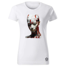 Magnolion Glitch tech fantázia v8 női póló - 19 szín, XS-2XL női póló