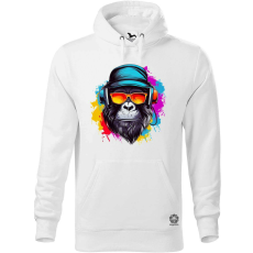 Magnolion Gorilla zenét hallgat v3 férfi pulóver - 19 szín, S-5XL