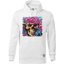 Magnolion Graffiti koponya v10 férfi pulóver - 19 szín, S-5XL férfi pulóver, kardigán