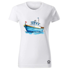 Magnolion Hajó rajz v4 női póló - 19 szín, XS-2XL