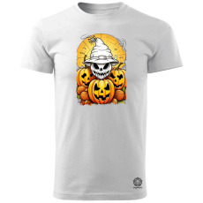 Magnolion Halloween tök és koponya fantázia v11 férfi póló - 19 szín, S-3XL