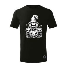 Magnolion Halloween tök és koponya fantázia v4 gyerek póló - 11 szín, 4-12 éves