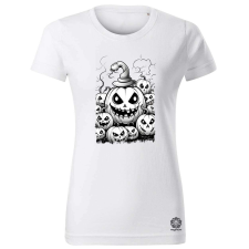 Magnolion Halloween tök és koponya fantázia v7 női póló - 19 szín, XS-2XL női póló