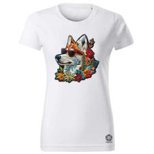 Magnolion Hímzett kutya v1 női póló - 19 szín, XS-2XL női póló