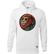 Magnolion Hímzett oroszlán v1 férfi pulóver - 19 szín, S-5XL