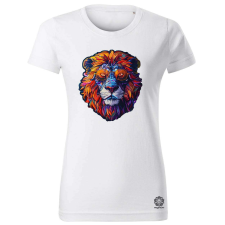 Magnolion Hímzett oroszlán v3 női póló - 19 szín, XS-2XL női póló