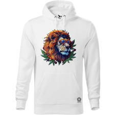 Magnolion Hímzett oroszlán v7 férfi pulóver - 19 szín, S-5XL férfi pulóver, kardigán
