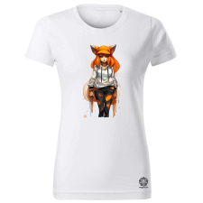Magnolion Hiphop anime róka lány v2 női póló - 19 szín, XS-2XL női póló
