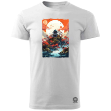Magnolion Japán szentély v6 férfi póló - 19 szín, S-3XL férfi póló