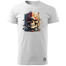 Magnolion Kalóz kocka v1 férfi póló - 19 szín, S-3XL