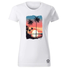 Magnolion Karibi napnyugta v1 női póló - 19 szín, XS-2XL női póló