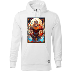 Magnolion Kártya fantázia Farkas v3 férfi pulóver - 19 szín, S-5XL