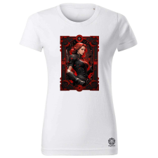 Magnolion Kártya fantázia Fekete Özvegy v3 női póló - 19 szín, XS-2XL női póló