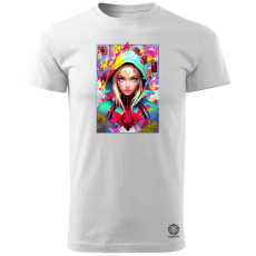 Magnolion Kártya fantázia Gwen Stacy v2 férfi póló - 19 szín, S-3XL