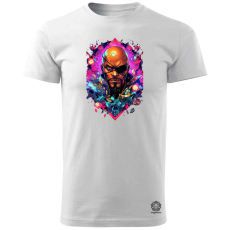 Magnolion Kártya fantázia Nick Fury v4 férfi póló - 19 szín, S-3XL