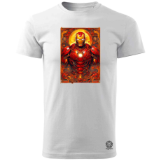 Magnolion Kártya fantázia Vasember v4 férfi póló - 19 szín, S-3XL