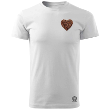 Magnolion Kávé szív v5 férfi póló - 19 szín, S-3XL férfi póló