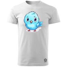 Magnolion Kawaii kék madár v1 férfi póló - 19 szín, S-3XL