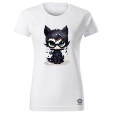 Magnolion Kawaii macskalány v2 női póló - 19 szín, XS-2XL női póló