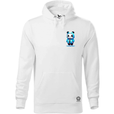 Magnolion Kék panda srác zseb férfi pulóver - 19 szín, S-5XL