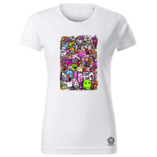 Magnolion Képzeletbeli barátok kollázs v4 női póló - 19 szín, XS-2XL női póló