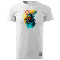 Magnolion Kiborg macska v8 férfi póló - 19 szín, S-3XL
