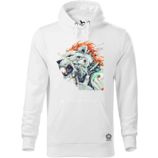 Magnolion Kiborg oroszlán v12 férfi pulóver - 19 szín, S-5XL