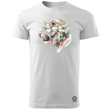Magnolion Kiborg oroszlán v14 férfi póló - 19 szín, S-3XL férfi póló