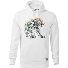 Magnolion Kiborg oroszlán v2 férfi pulóver - 19 szín, S-5XL férfi pulóver, kardigán