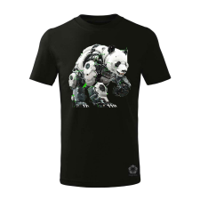 Magnolion Kiborg panda v10 gyerek póló - 11 szín, 4-12 éves gyerek póló
