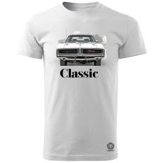 Magnolion Klasszikus 1969 Dodge Charger v4 férfi póló - 19 szín, S-3XL