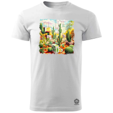 Magnolion Kocka kaktuszkert v8 férfi póló - 19 szín, S-3XL férfi póló