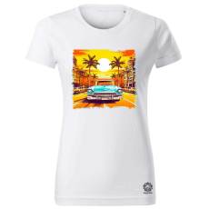 Magnolion Kubai nyaralás v1 női póló - 19 szín, XS-2XL