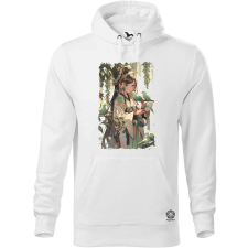 Magnolion Lány és madarak férfi pulóver - 19 szín, S-5XL férfi pulóver, kardigán