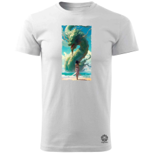 Magnolion Lány és Sárkány v4 férfi póló - 19 szín, S-3XL férfi póló