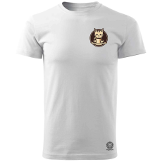 Magnolion Macska és kávé zseb v2 férfi póló - 19 szín, S-3XL