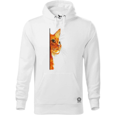 Magnolion Macska kukucskál v1 férfi pulóver - 19 szín, S-5XL férfi pulóver, kardigán