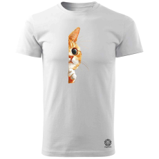 Magnolion Macska kukucskál v3 férfi póló - 19 szín, S-3XL