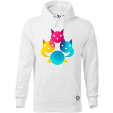 Magnolion Macska sziluett v3 férfi pulóver - 19 szín, S-5XL férfi pulóver, kardigán