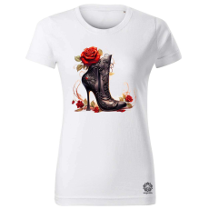 Magnolion Magassarkú rózsákkal női póló - 19 szín, XS-2XL