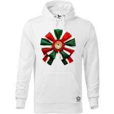 Magnolion Magyar kokárda fantázia v18 férfi pulóver - 19 szín, S-5XL férfi pulóver, kardigán