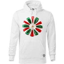 Magnolion Magyar kokárda fantázia v6 férfi pulóver - 19 szín, S-5XL férfi pulóver, kardigán